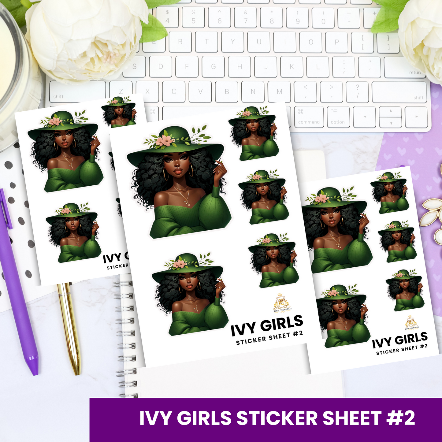 Ivy Girl Sticker Sheets