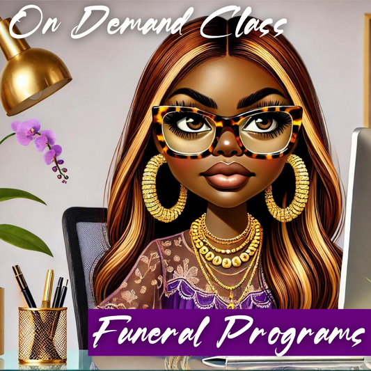 Funeral Programs  and Memorial On Demand Class