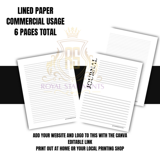 Lined Paper Commercial Usage