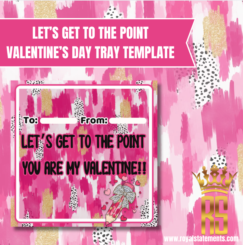 Let's Get To The Point Snack Tray Template