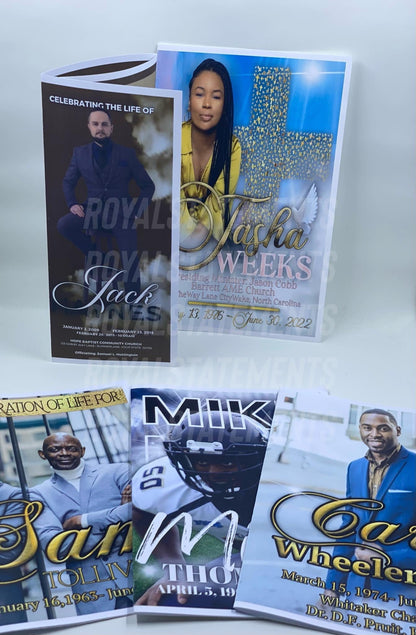 Custom Funeral Program